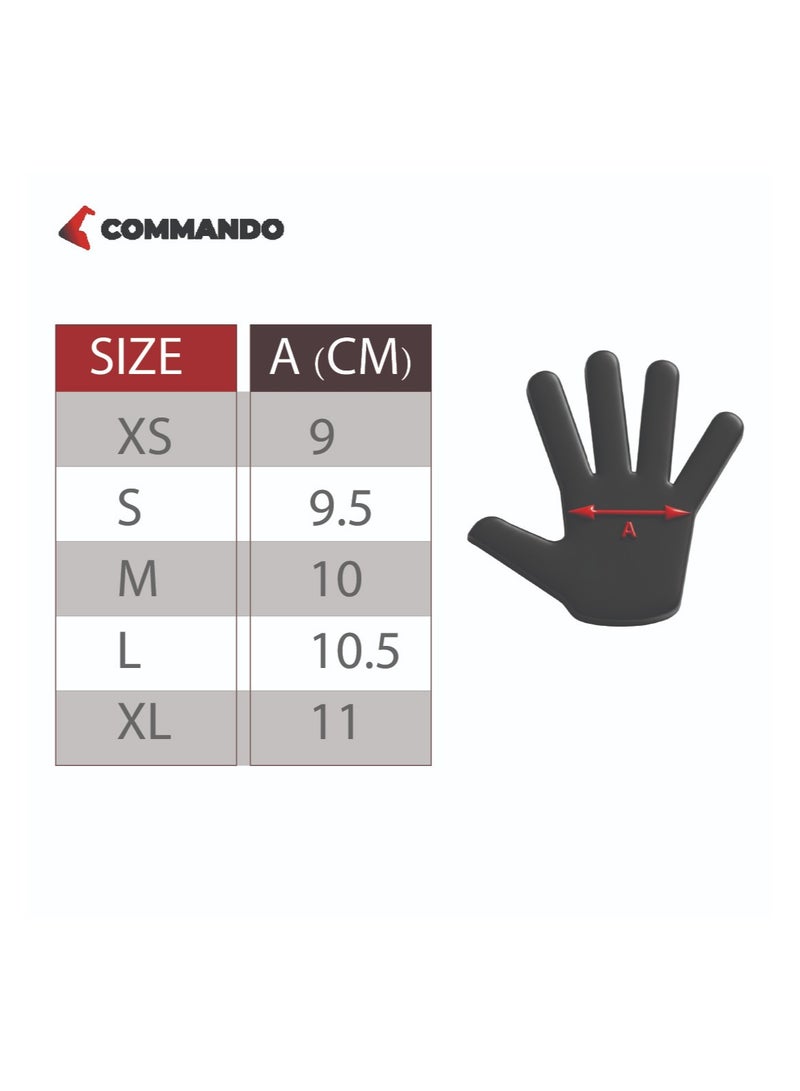 COMMANDO Karate Gloves Red color All Sizes - Image 3